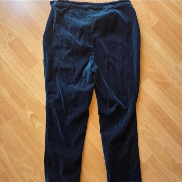 Modcloth Navy Blue Velvet Anle Pants Goth Whimsical Glam 90s Size 1X - Picture 5 of 8